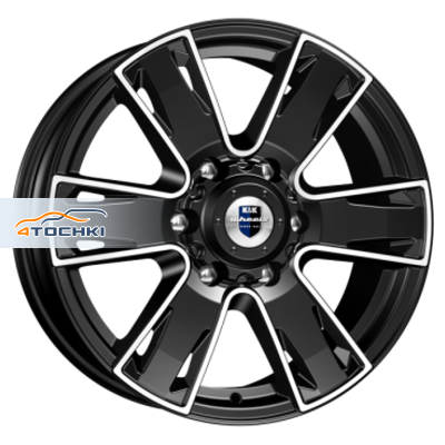 Диск Литой  K&K  7x17/6x139,7 ET30 D106,1 Севенна (КС726) Алмаз черный