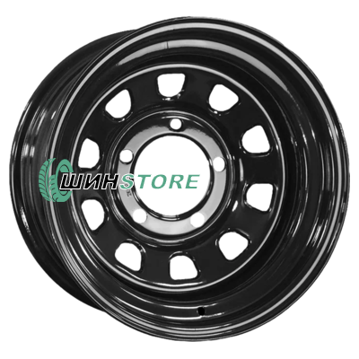 Диск Штампованный  ZEPP 4х4  8x16/5x127 ET0 D75 Jeep Semicircle Gloss Black (LTM)