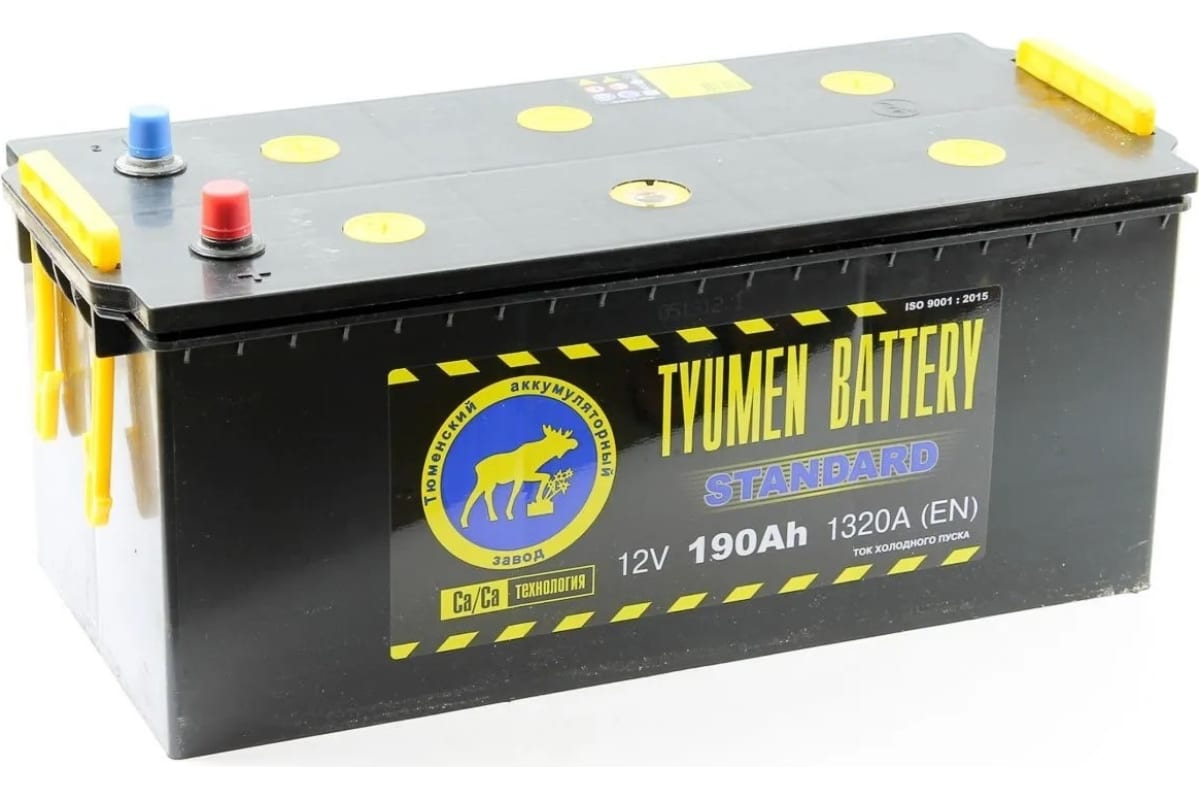 Аккумуляторная батарея TYUMEN BATTERY Тюмень standard 6ст -190 l росс.конус TNS190(4.0)