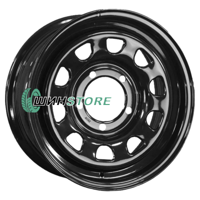 Диск Штампованный  ZEPP 4х4  8x16/6x139,7 ET-25 D110 Toyota Nissan Semicircle Gloss Black (LTM)