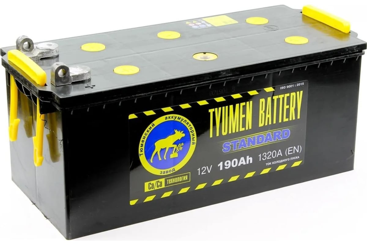 Аккумуляторная батарея TYUMEN BATTERY Тюмень standard 6ст -190 l росс.болт TNS190(4.1)