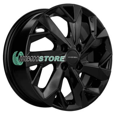 Диск Литой  Khomen Wheels  6x15/4x100 ET50 D60,1 KHW1508 (Vesta) Black