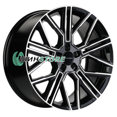 Диск Литой  Khomen Wheels  9,5x21/5x112 ET36 D66,6 KHW2101 (E-tron) Black-FP