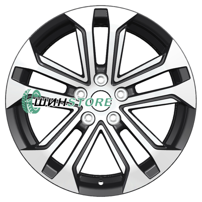 Диск Литой  Khomen Wheels  7x18/5x114,3 ET38 D67,1 KHW1803 (Outlander) Black-FP