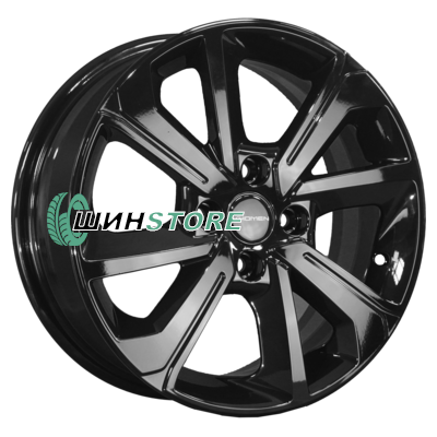 Диск Литой  Khomen Wheels  6x15/4x100 ET46 D54,1 KHW1501 (Rio/Solaris) Black