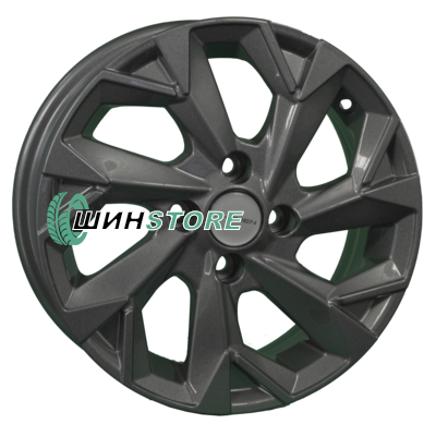 Диск Литой  Khomen Wheels  5,5x14/4x98 ET35 D58,5 KHW1402 Gray